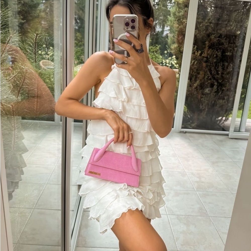 Zara ruffle halter neck dress - Picture 5 of 11